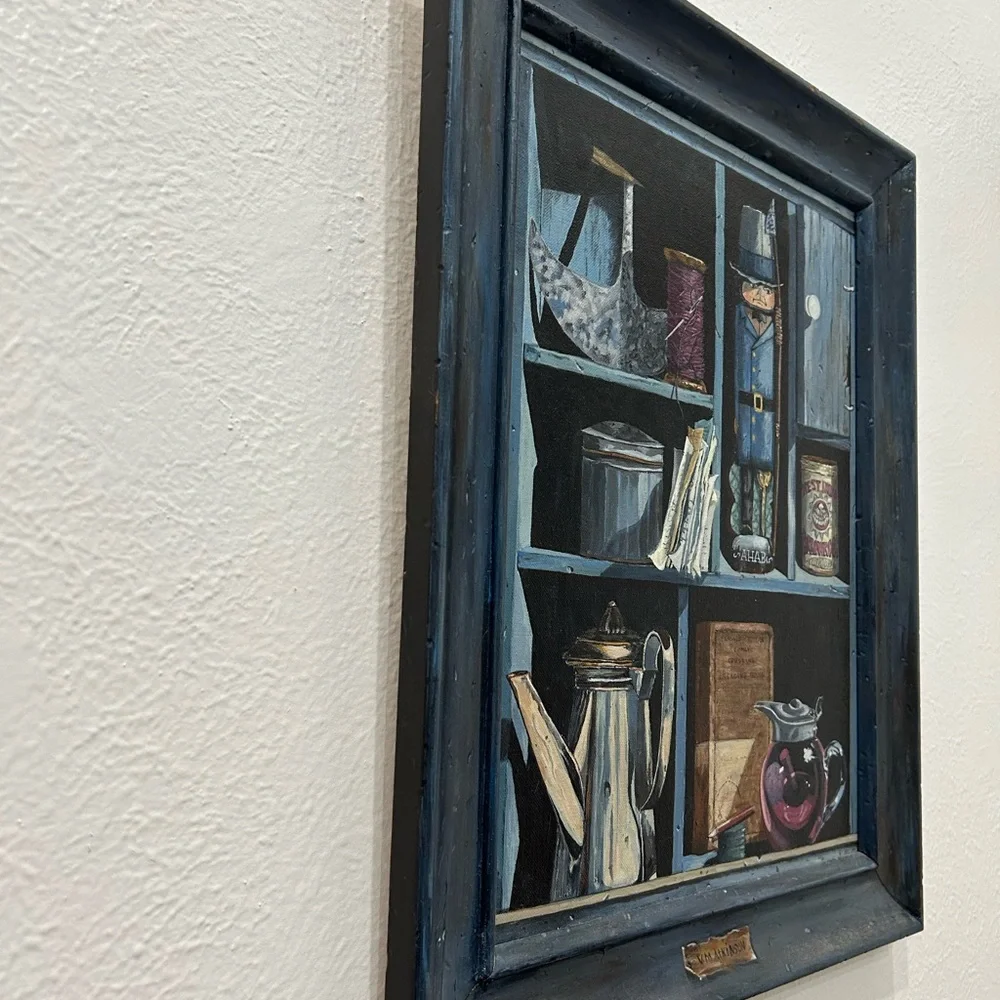 Rustic Blue Framed Wall Art